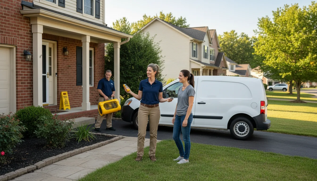 Water restoration image for Dehumidification And Cleanup Services in Camden, WV